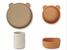 Liewood Mr bear/oat multi mix junior service Cyrus silicone (3-pack)